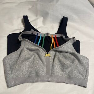 Lot of 2 40F Caciqui cotton bras wire free- already sold app won’t let me delete